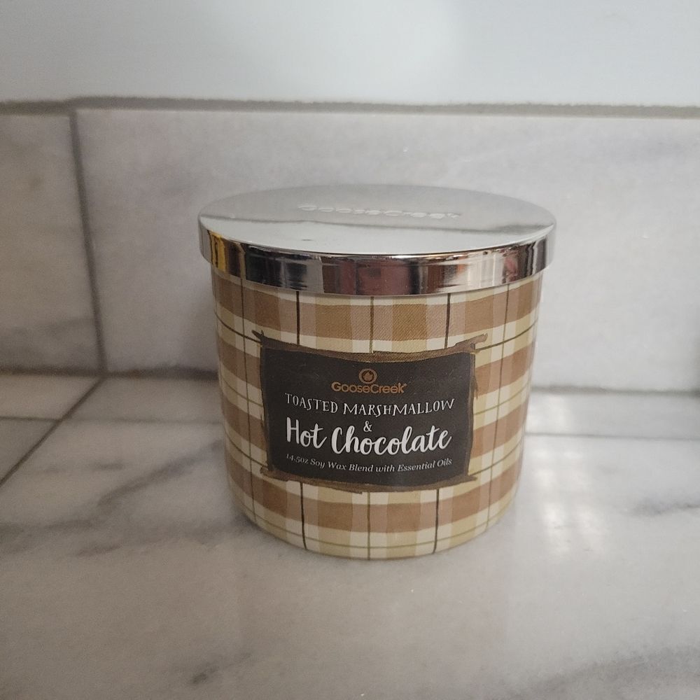 Goose Creek TOASTED MARSHMALLOW & HOT CHOCOLATE Large 3-Wick Candle, 14.5 Oz
